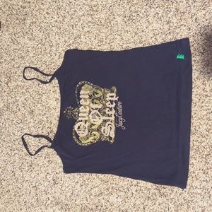 Small Navy Queen of Sleep Cami